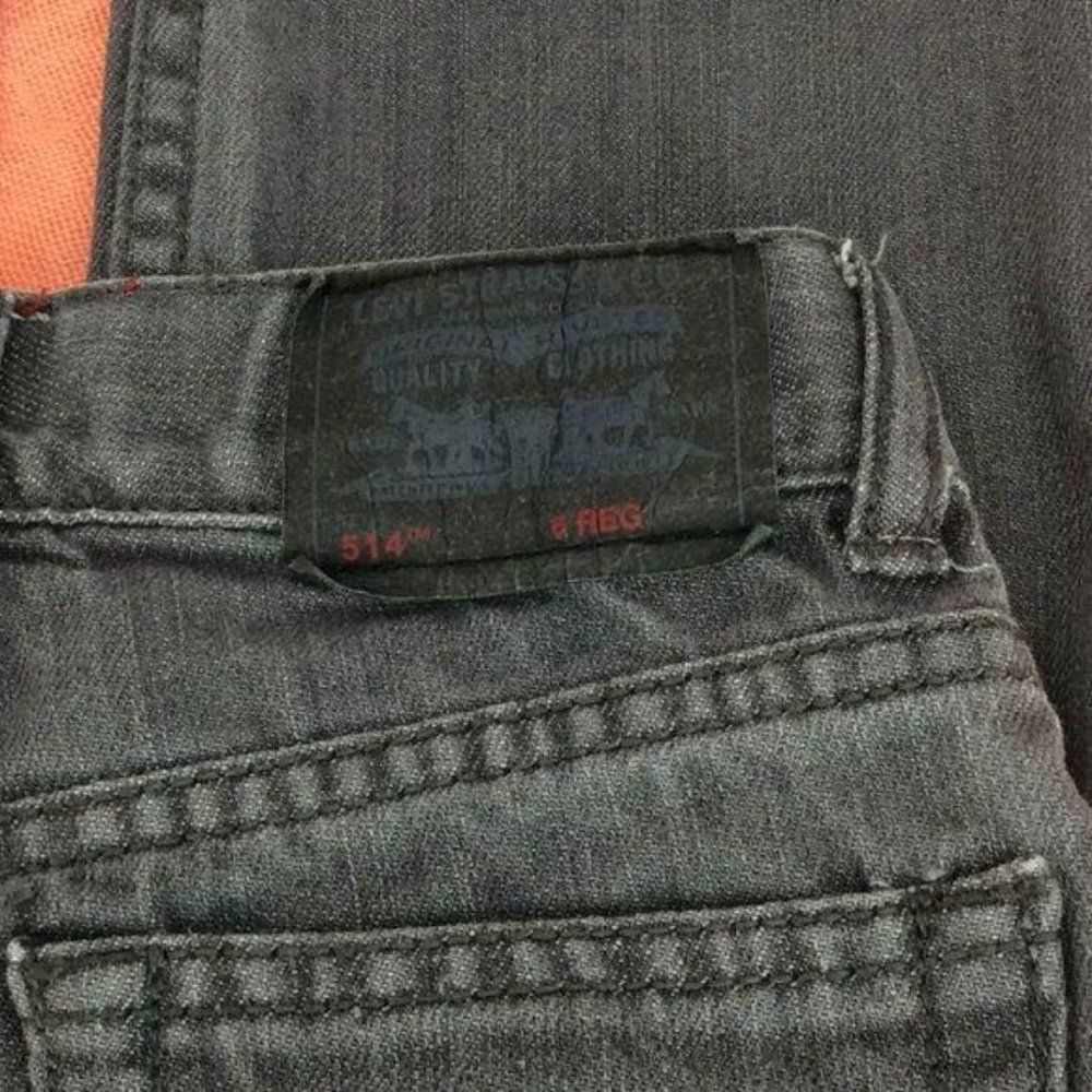 Levi's 514 Slim Straight Faded Black boys size‎ 6 regular jeans - Picture 4 of 8